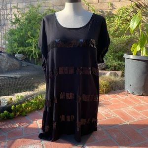 NWT Black Blouse Size 3X
